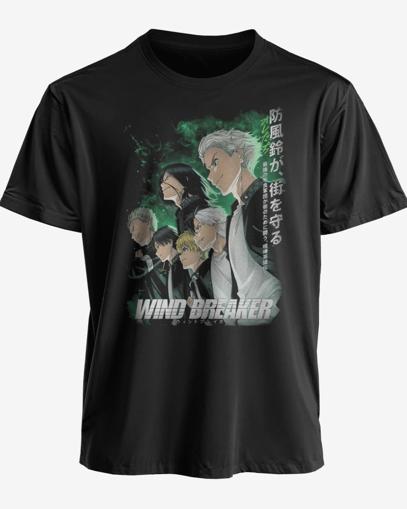 Polera premium Negro de Furin Wind Breaker