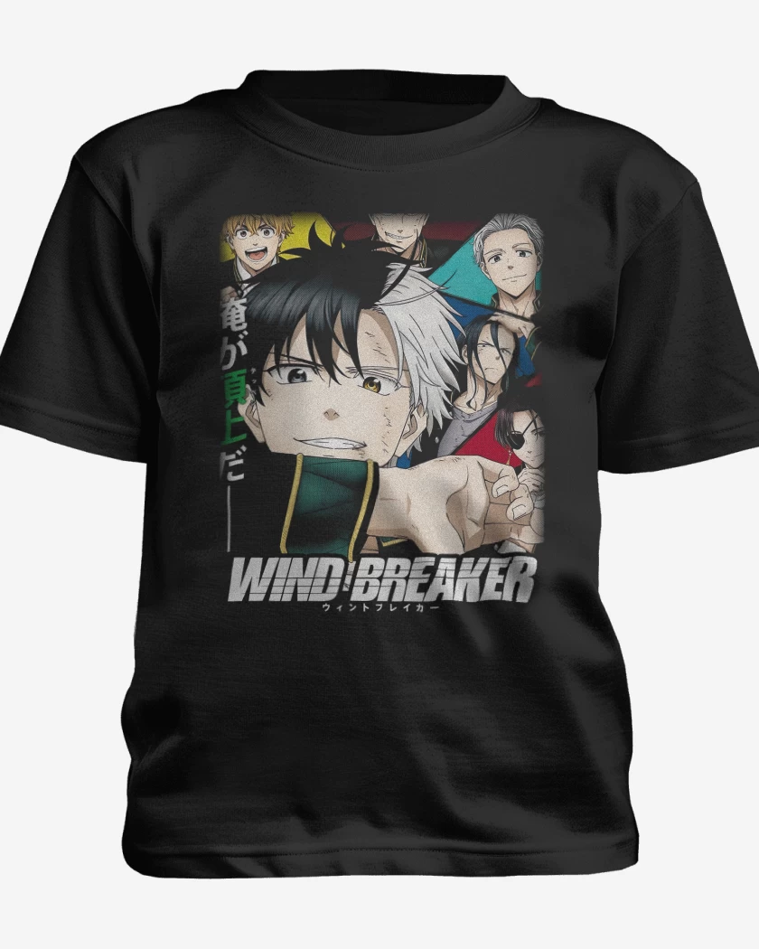 Polera de niño Negro de Wind Breaker