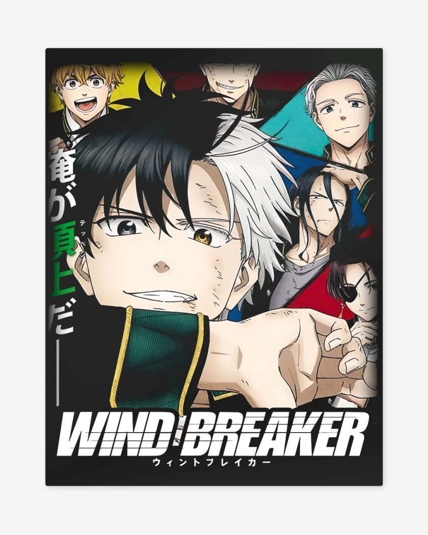 Print metalico Negro de Wind Breaker
