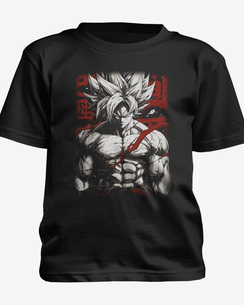 Polera de niño Negro de Goku  Fury
