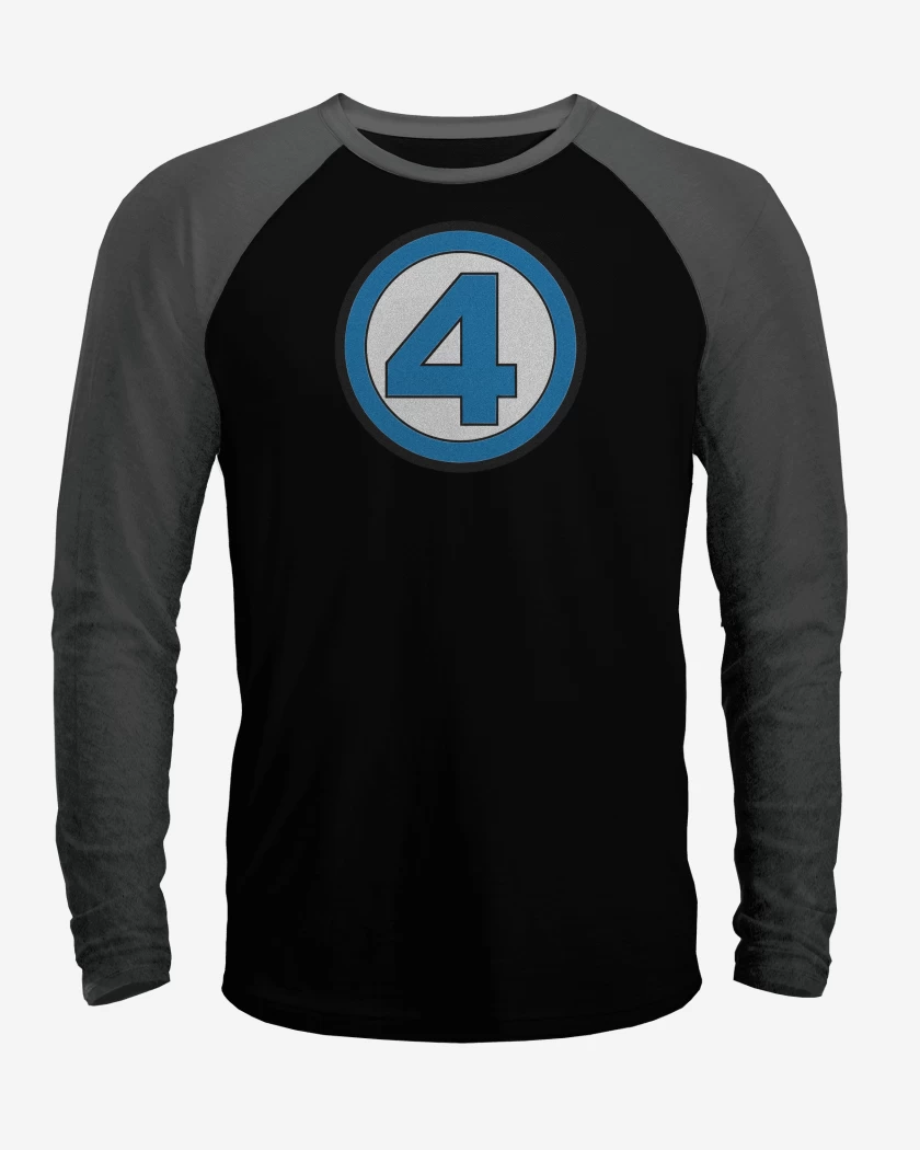 Polera Raglan Los Cuatro Fantasticos Simbolo Comic