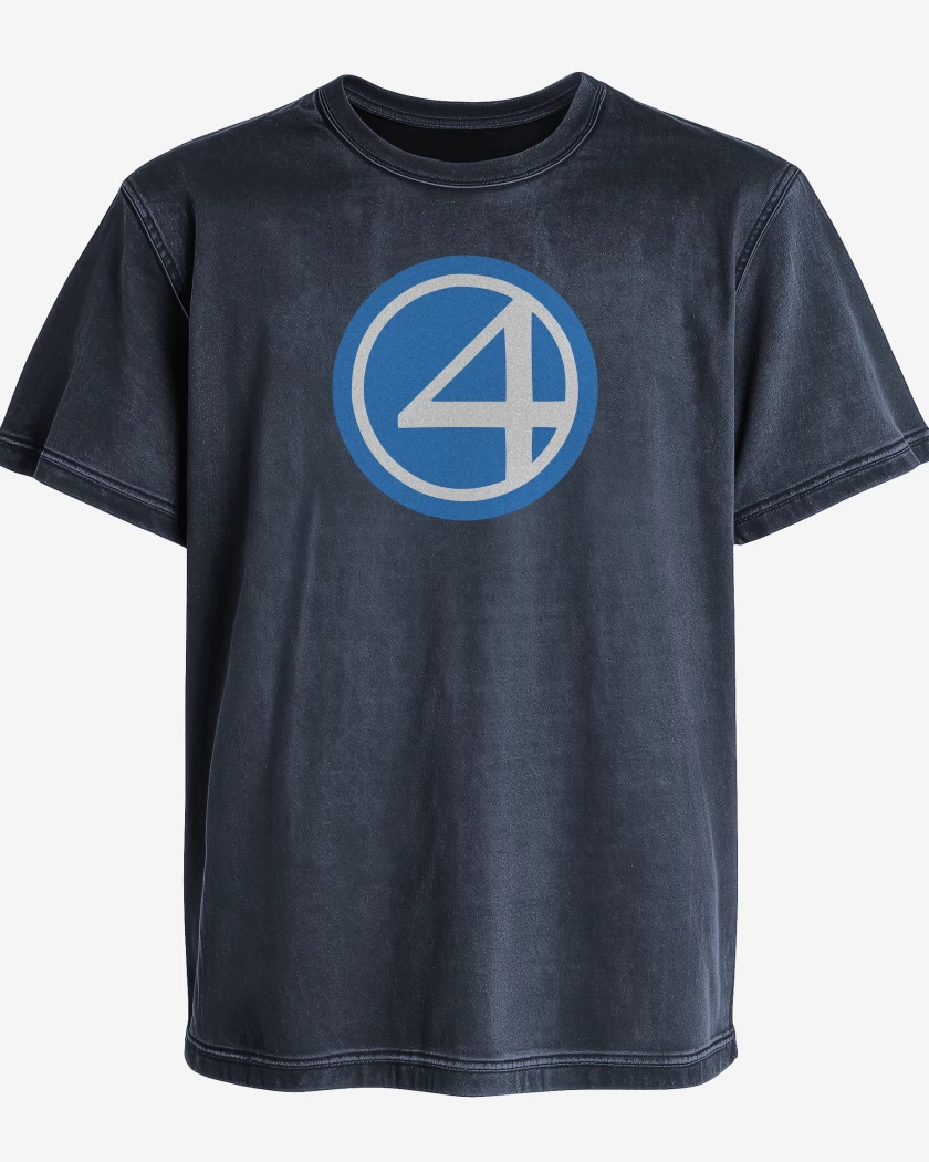 Polera desgastada Los Cuatro Fantasticos Simbolo
