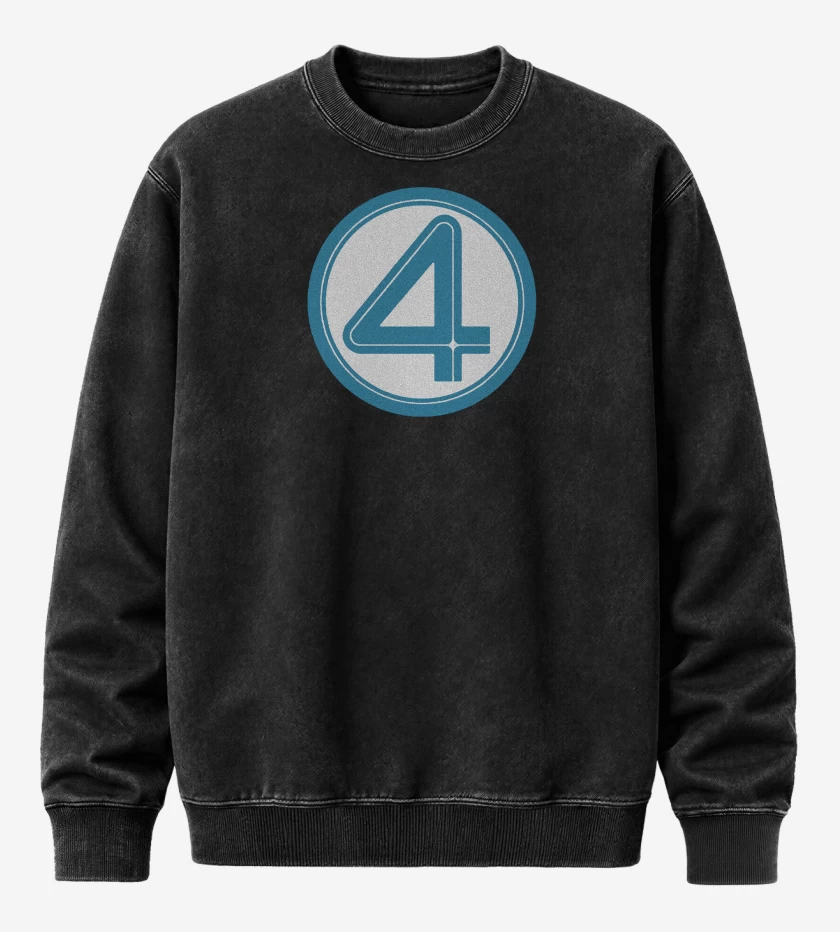 Poleron Polo Acid Wash Negro de Fantastic Four First Step