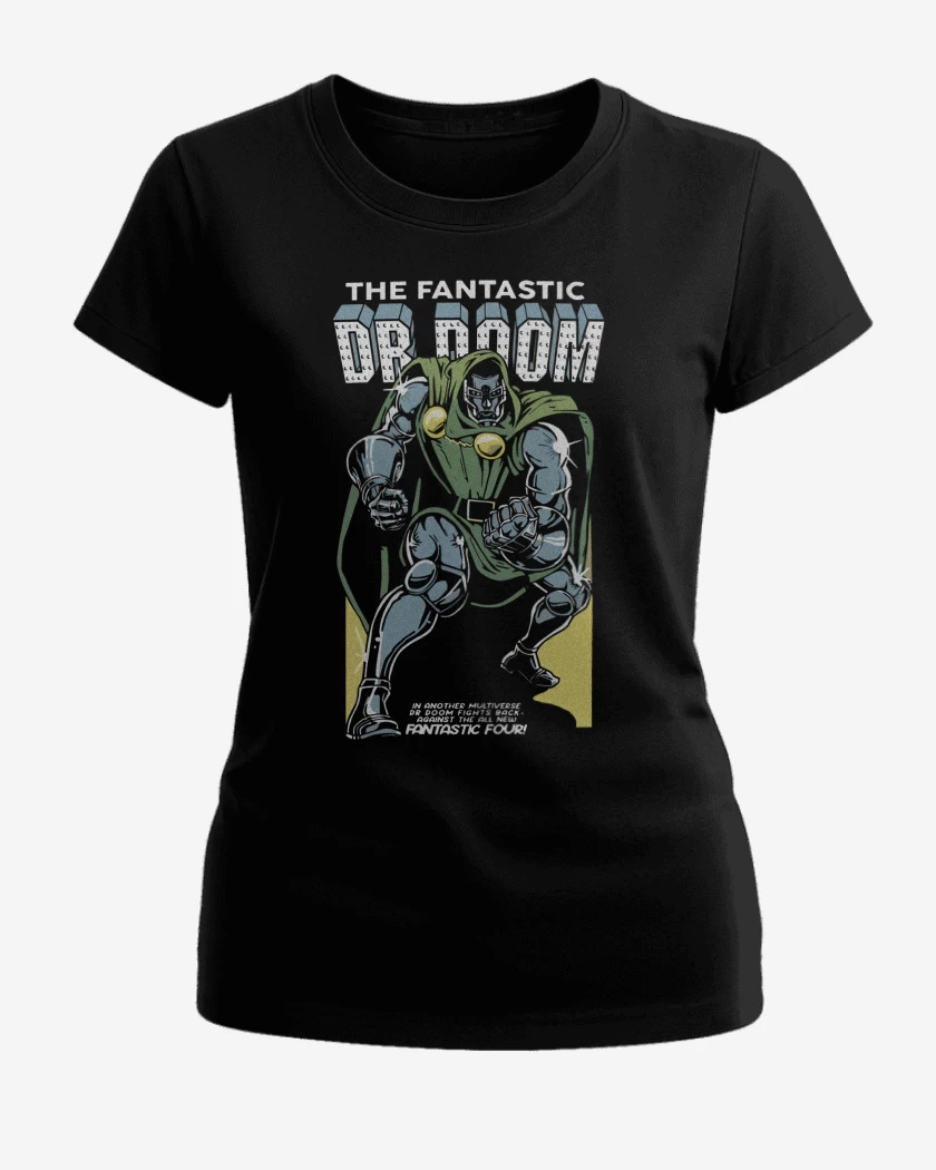 Polera de Mujer Negro de The Fantastic Dr Doom