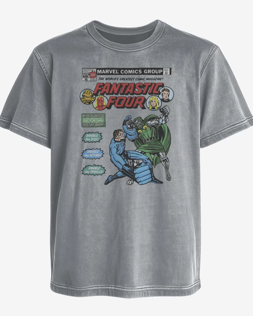 Polera desgastada Los Cuatro vs Dr Doom