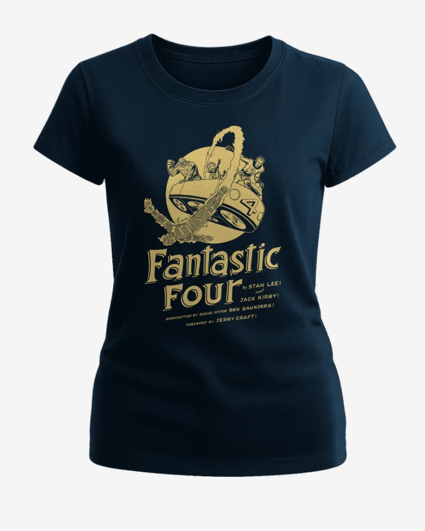 Polera de Mujer Azul Marino de Classic Fantastic Four