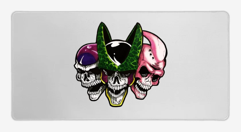 Mouse pad Gamer Blanco de Malos DBZ