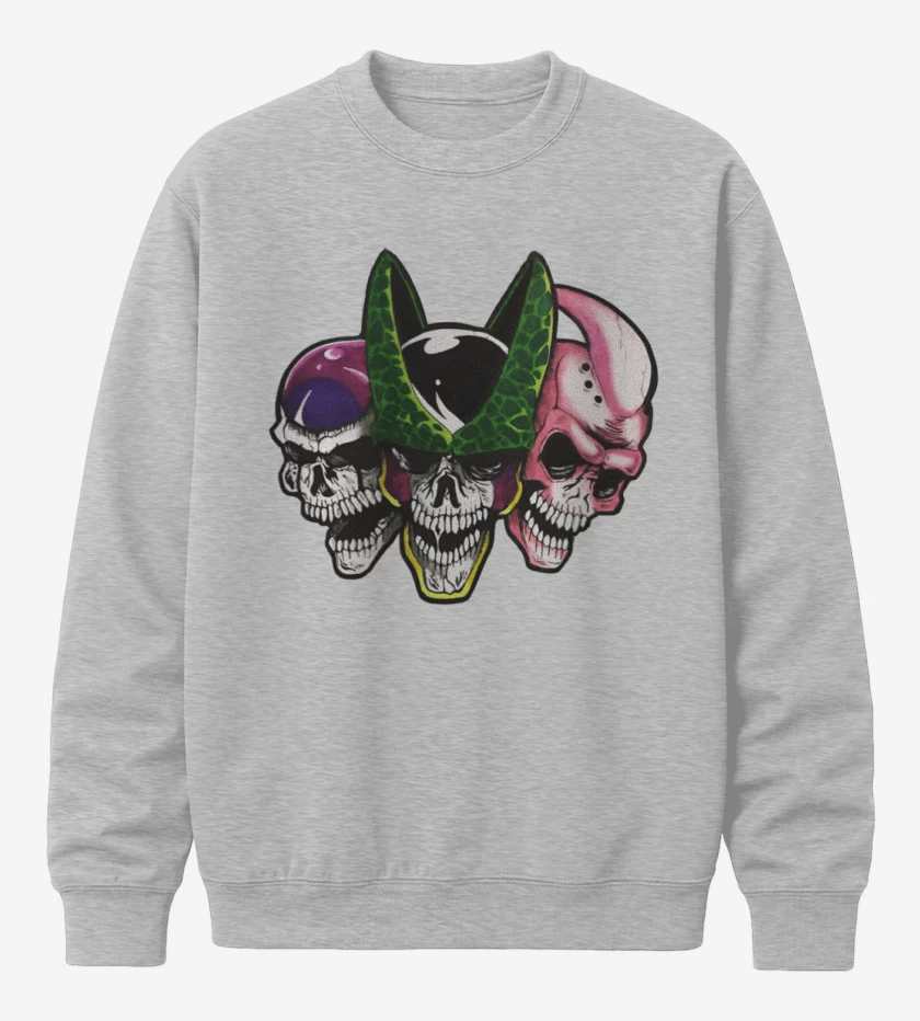 Poleron polo Gris Melange de Malos DBZ