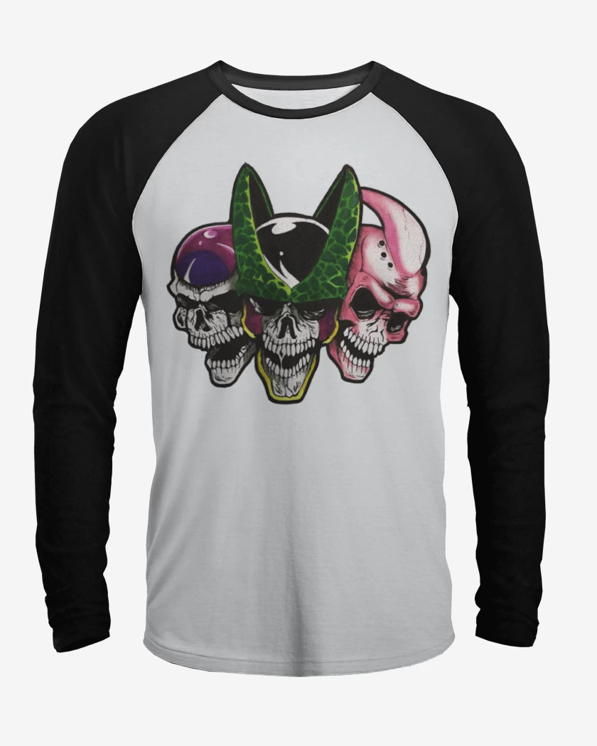 Polera Raglan Blanco / Negro de Malos DBZ