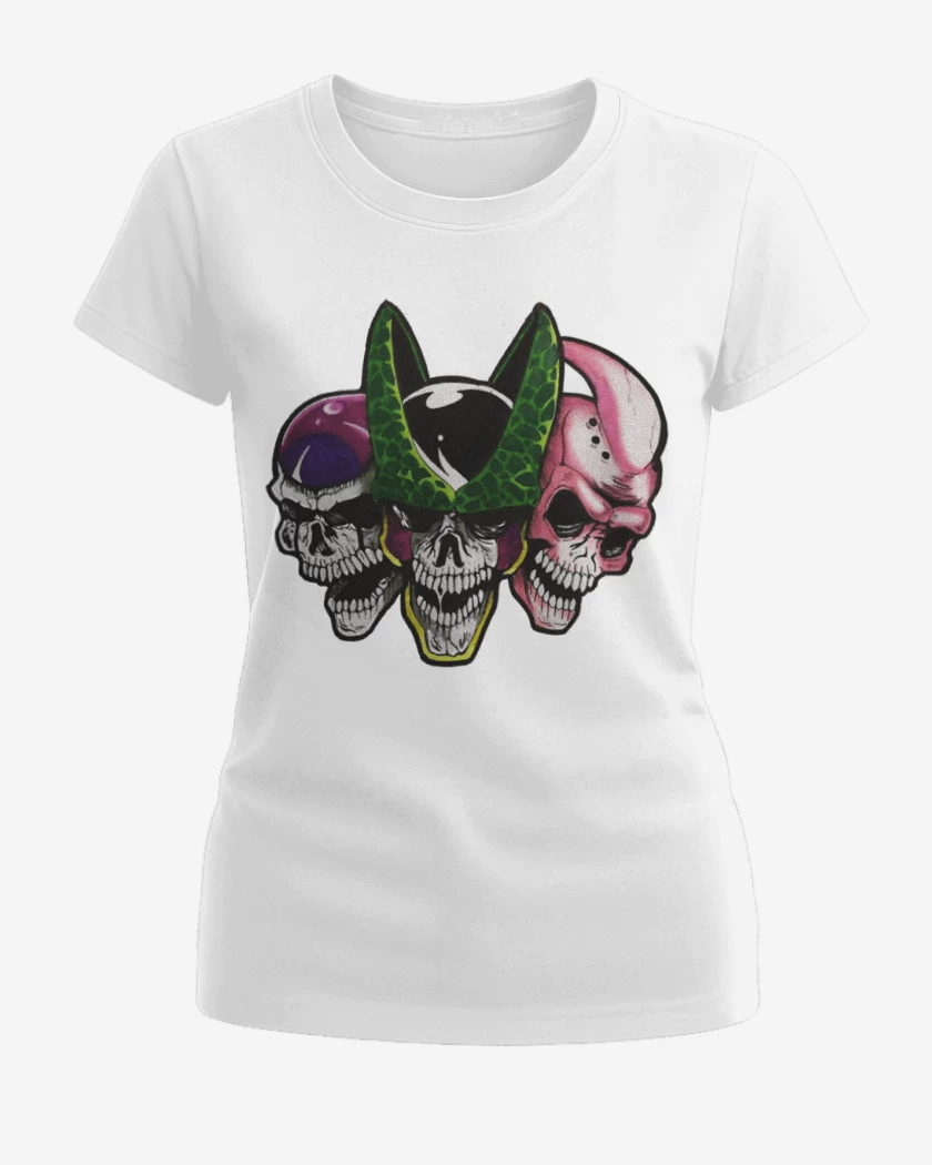 Polera de Mujer Blanco de Malos DBZ