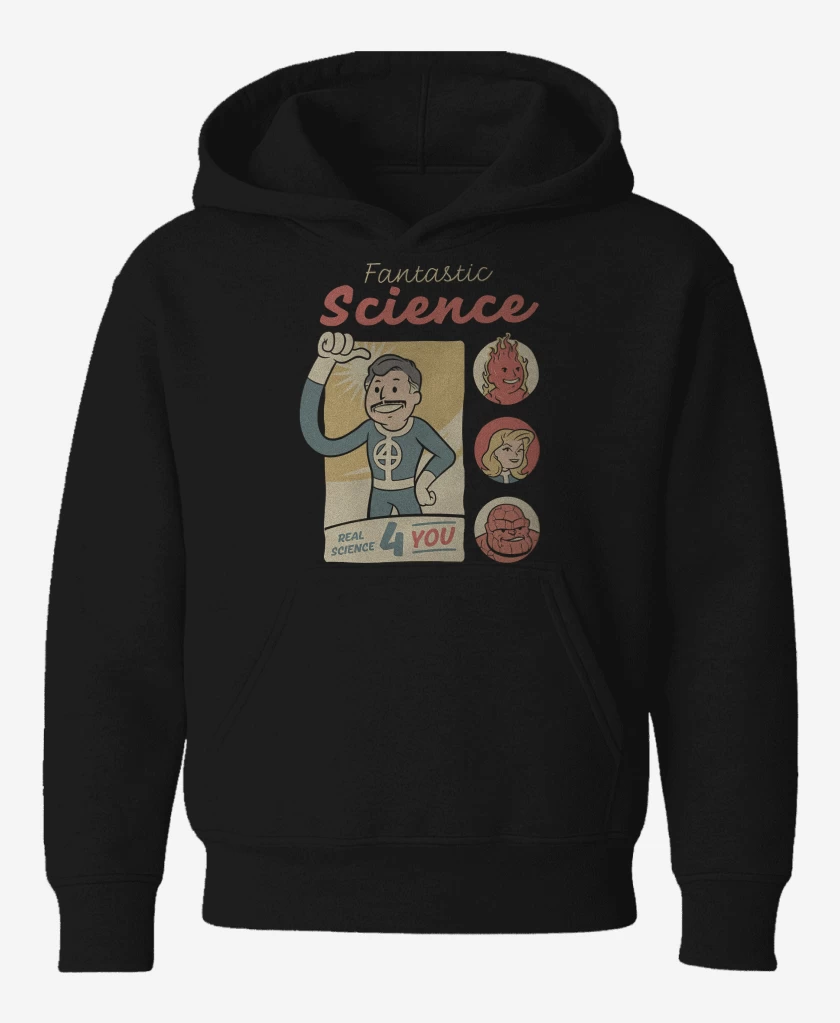 Poleron de niño Negro de Ciencia Fantastica