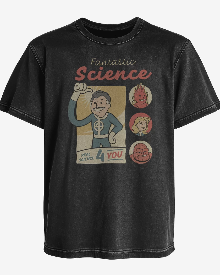 Polera desgastada Ciencia Fantastica