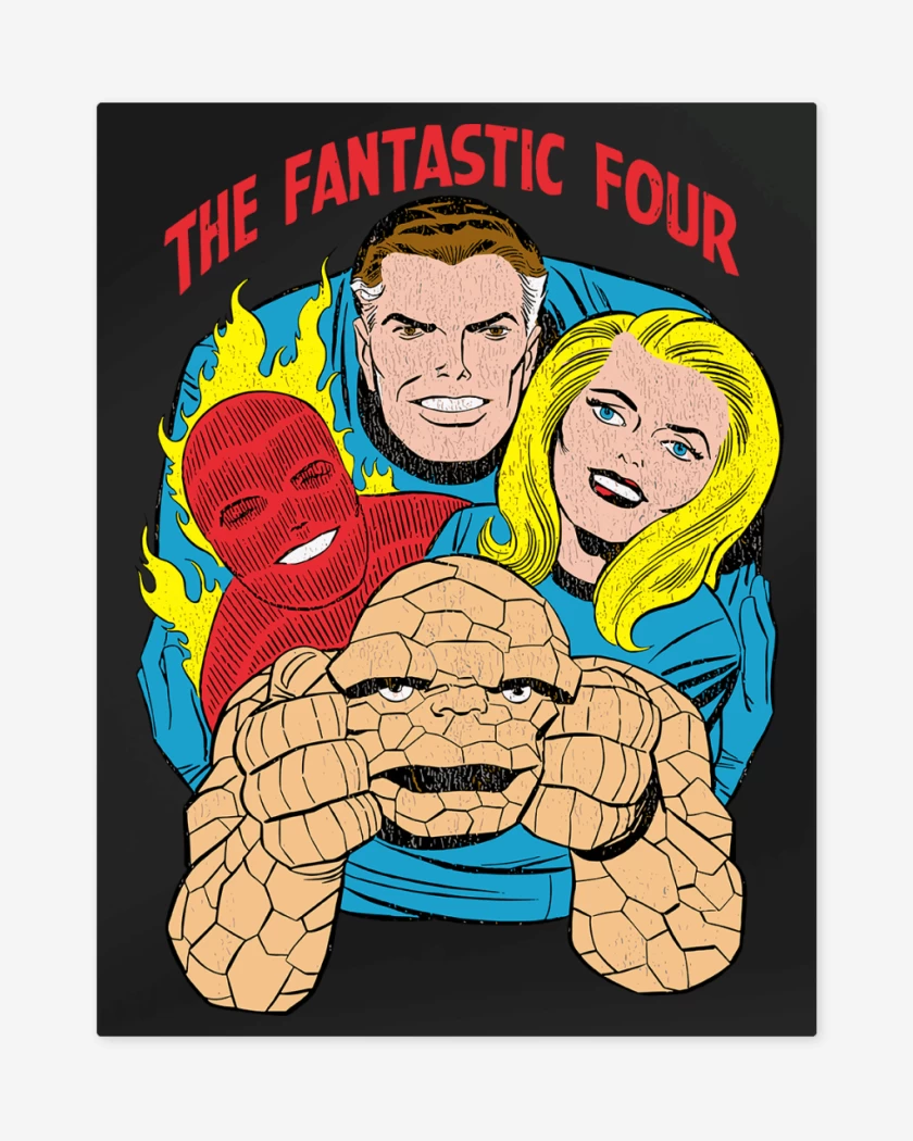 Print metalico Amigos Fantasticos