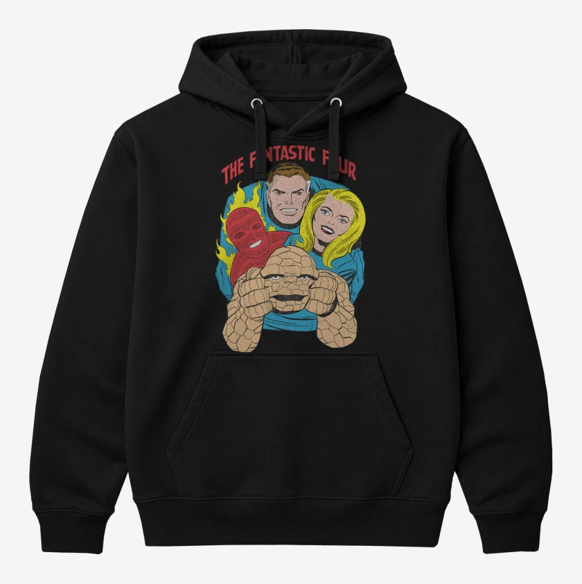 Polerón Canguro Negro de Amigos Fantasticos