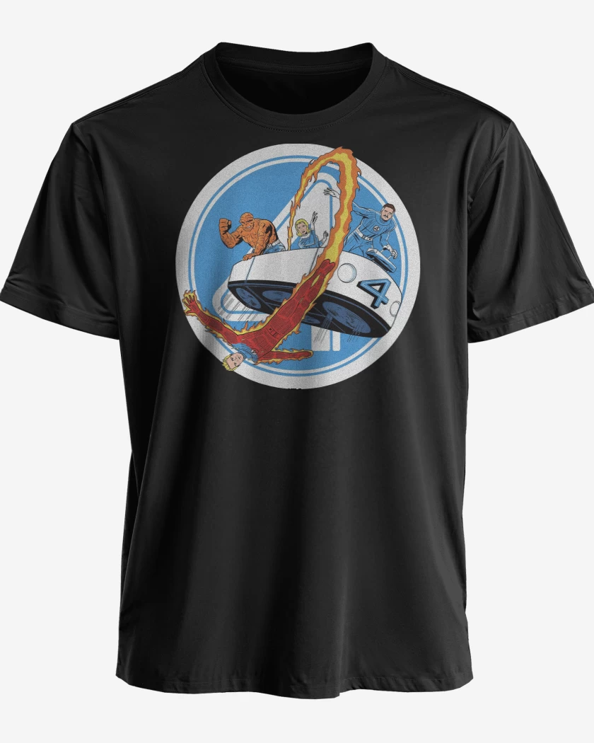 Polera premium Negro de Los Fantasticos