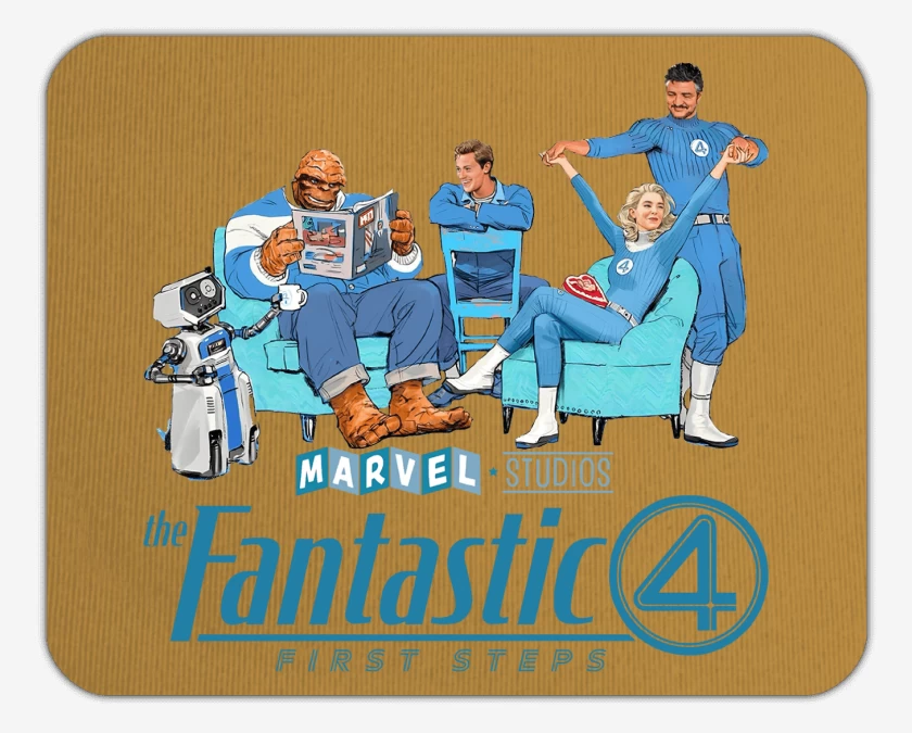 Mousepad Los Cuatro Fantasticos 