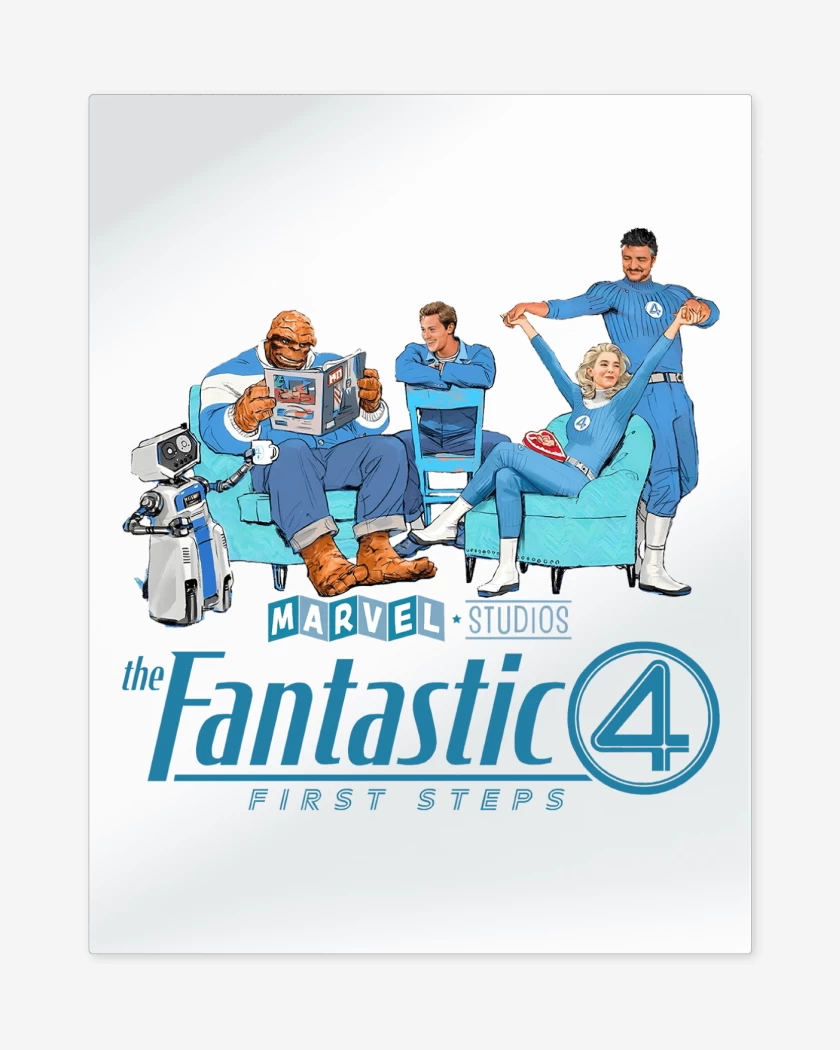 Print metalico Los Cuatro Fantasticos 