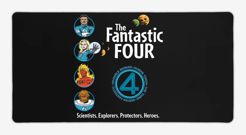 Mouse pad Gamer Cientificos Exploradores Protectores Heroes