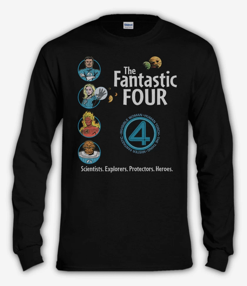 Polera manga larga Cientificos Exploradores Protectores Heroes