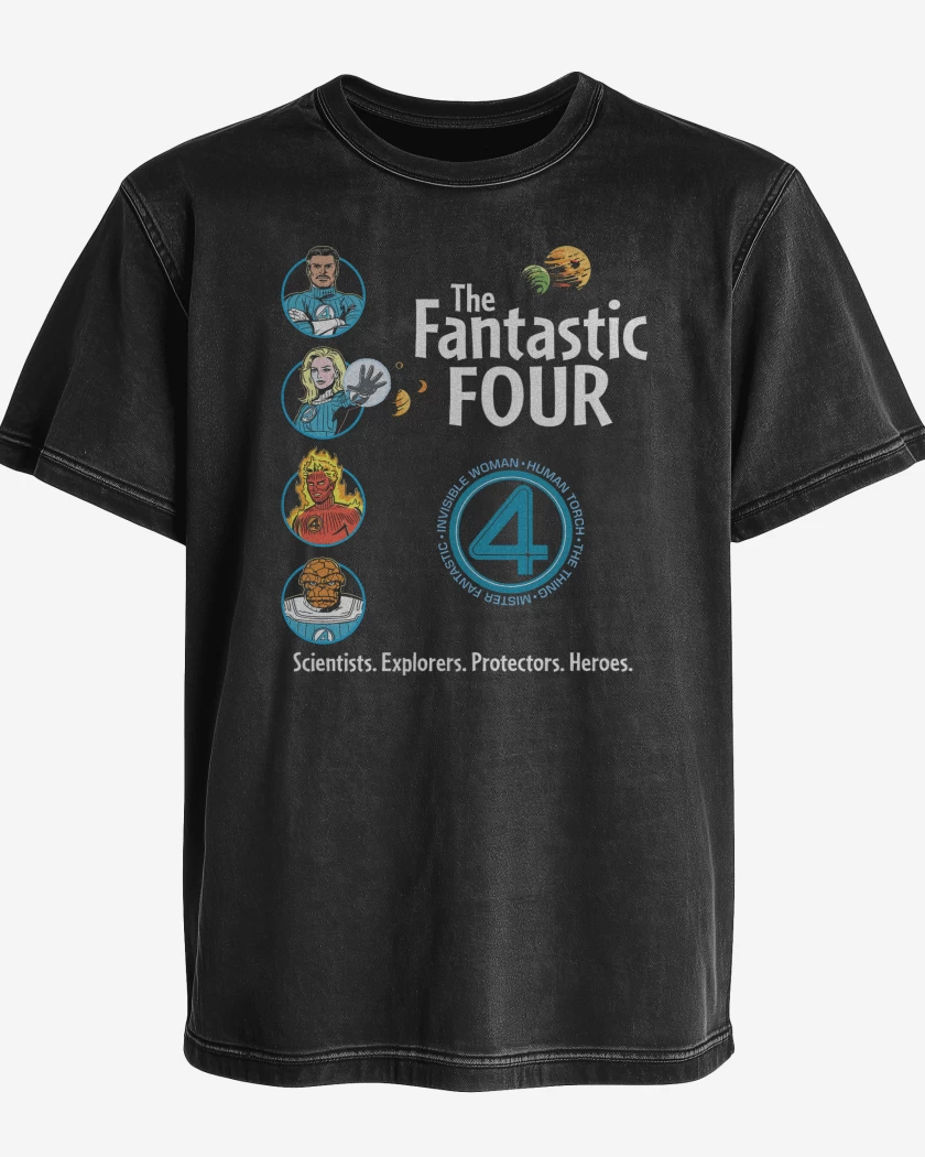 Polera desgastada Cientificos Exploradores Protectores Heroes