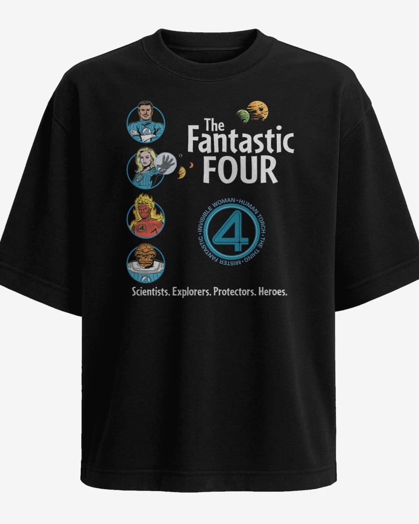Polera Oversize Cientificos Exploradores Protectores Heroes