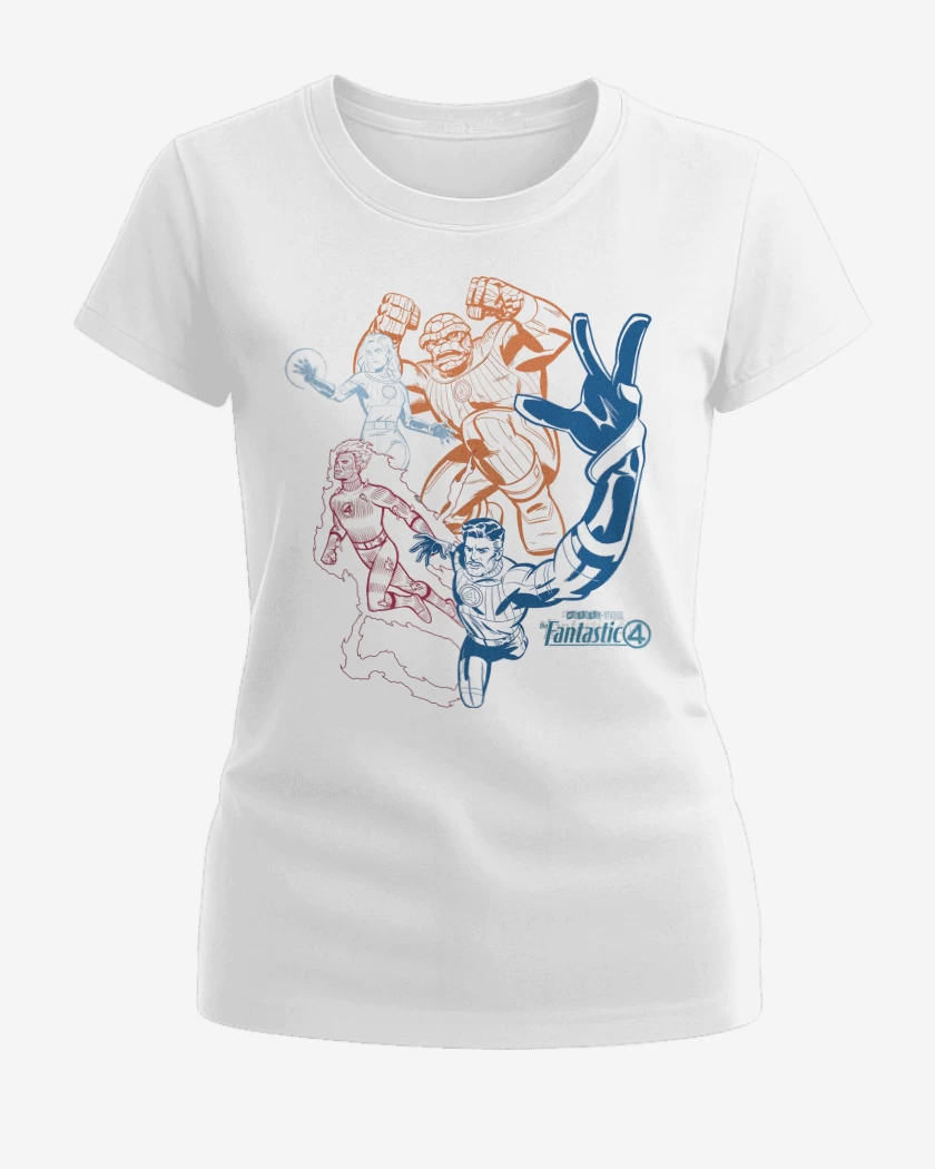 Polera de Mujer Blanco de Los F4
