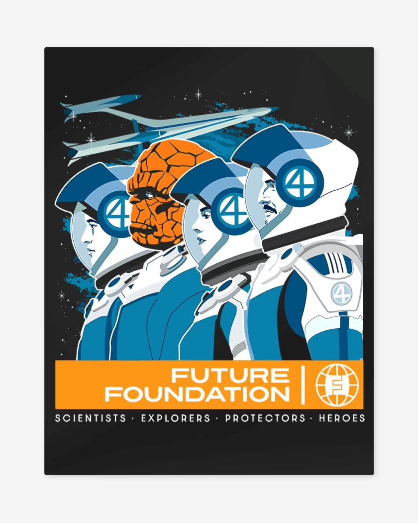 Print metalico Negro de Future Foundation 