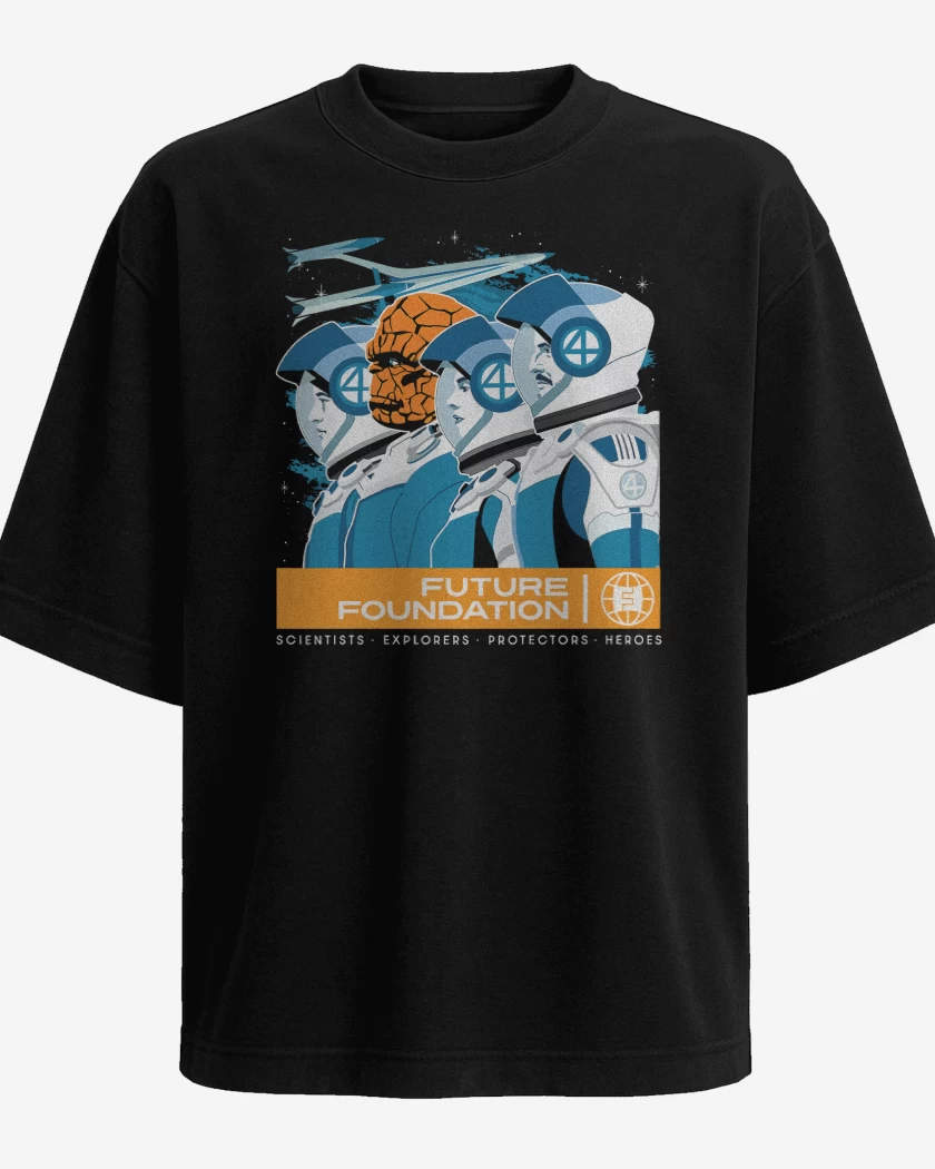 Polera Oversize Negro de Future Foundation 