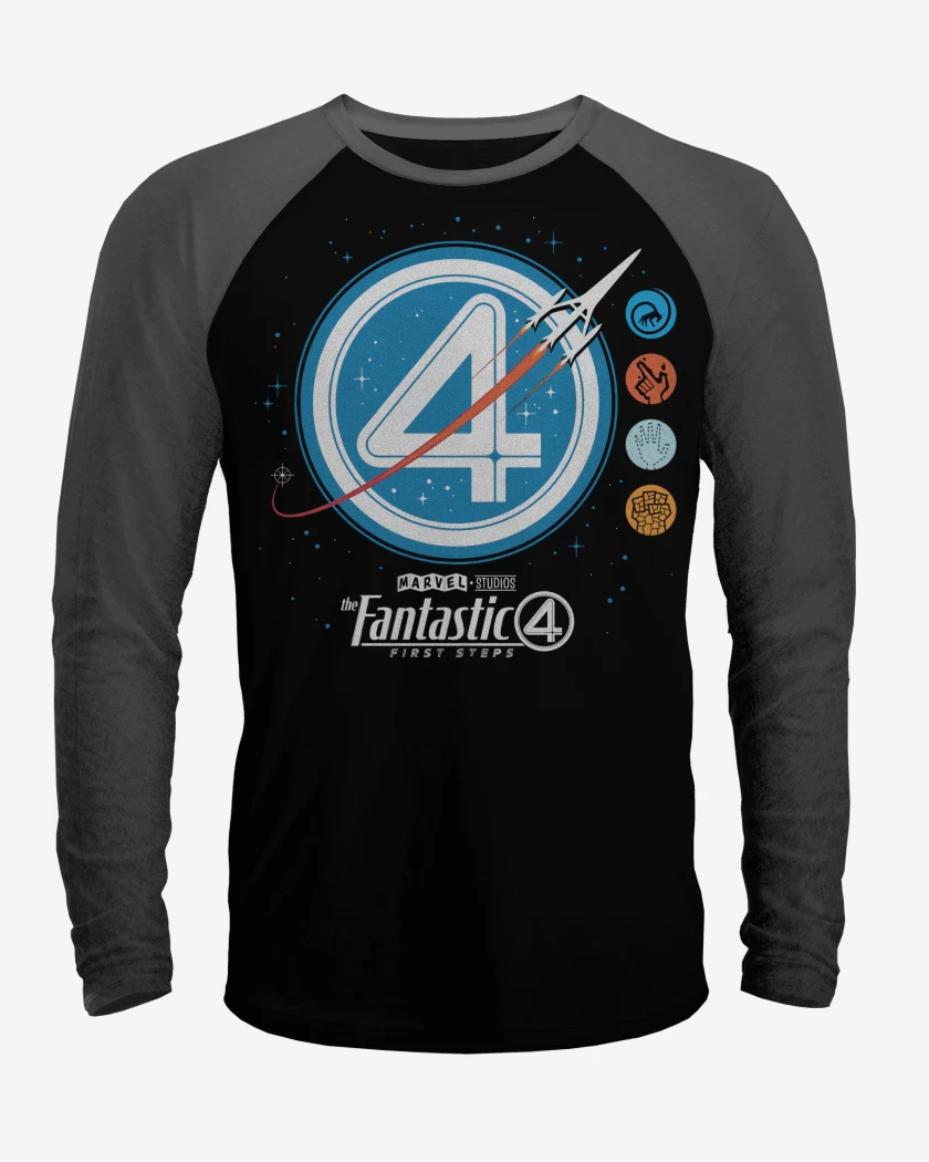 Polera Raglan Los Nuevos Cuatro Fantasticos