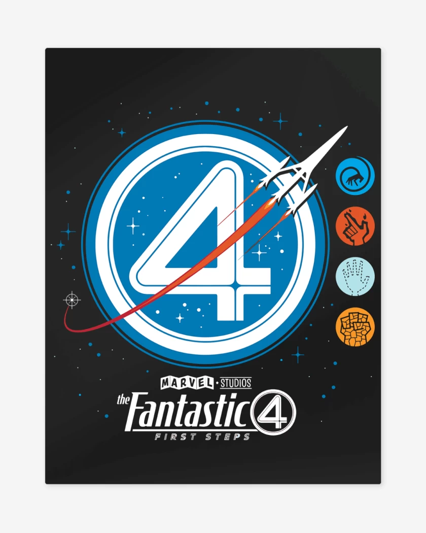 Print metalico Los Nuevos Cuatro Fantasticos