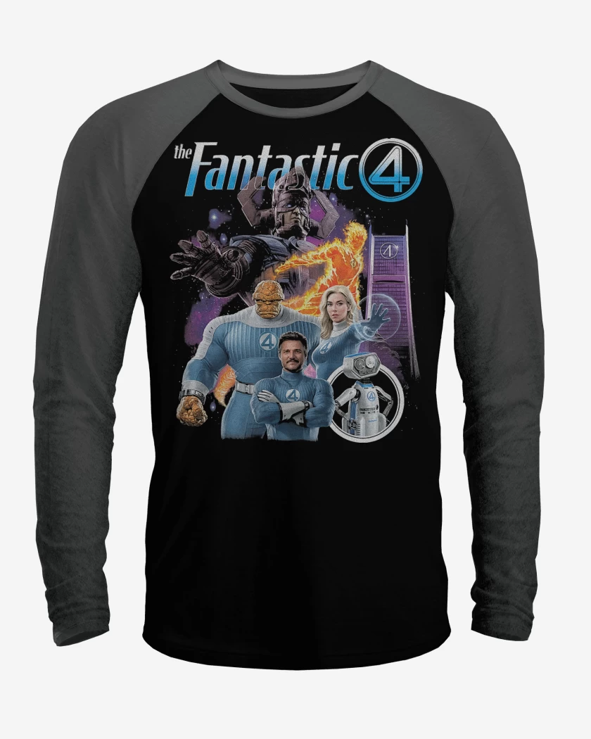 Polera Raglan Cuatro Fantasticos & Galactus