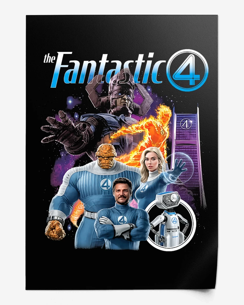 Print Cuatro Fantasticos & Galactus