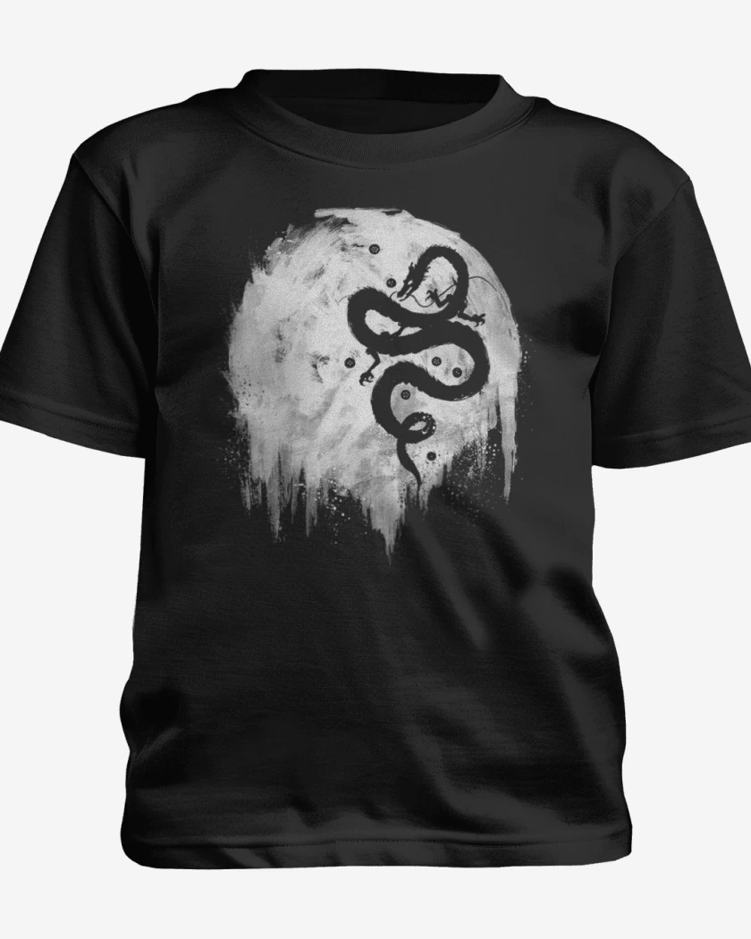 Polera de niño Negro de Dragon DBZ