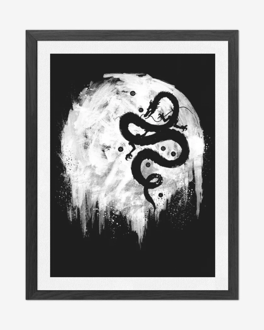 Cuadro decorativo Negro de Dragon DBZ