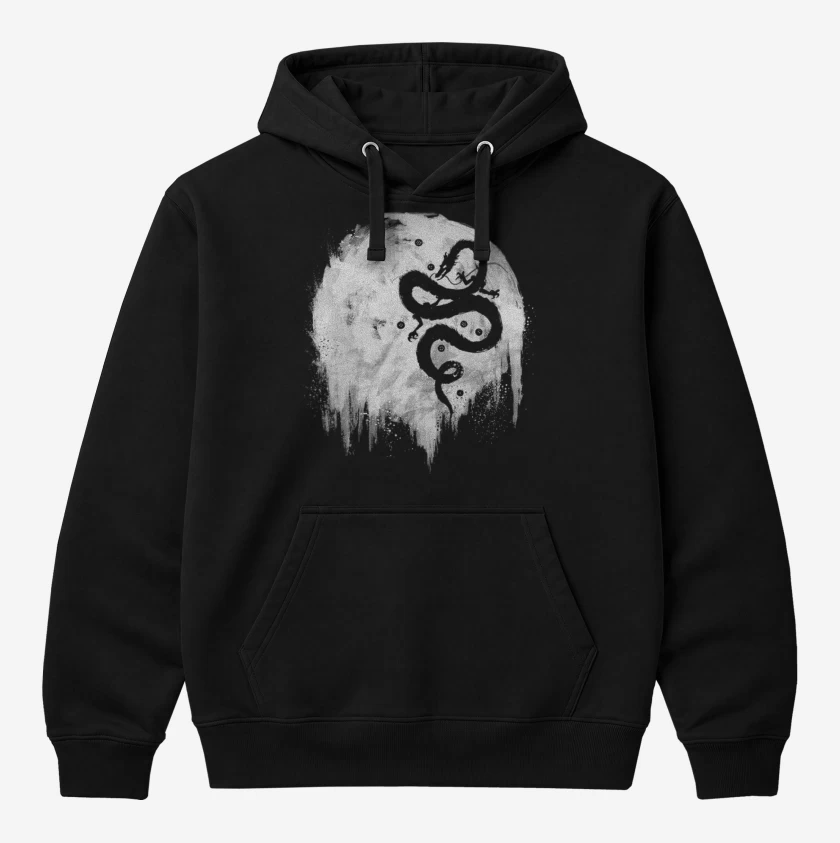 Polerón Canguro Negro de Dragon DBZ