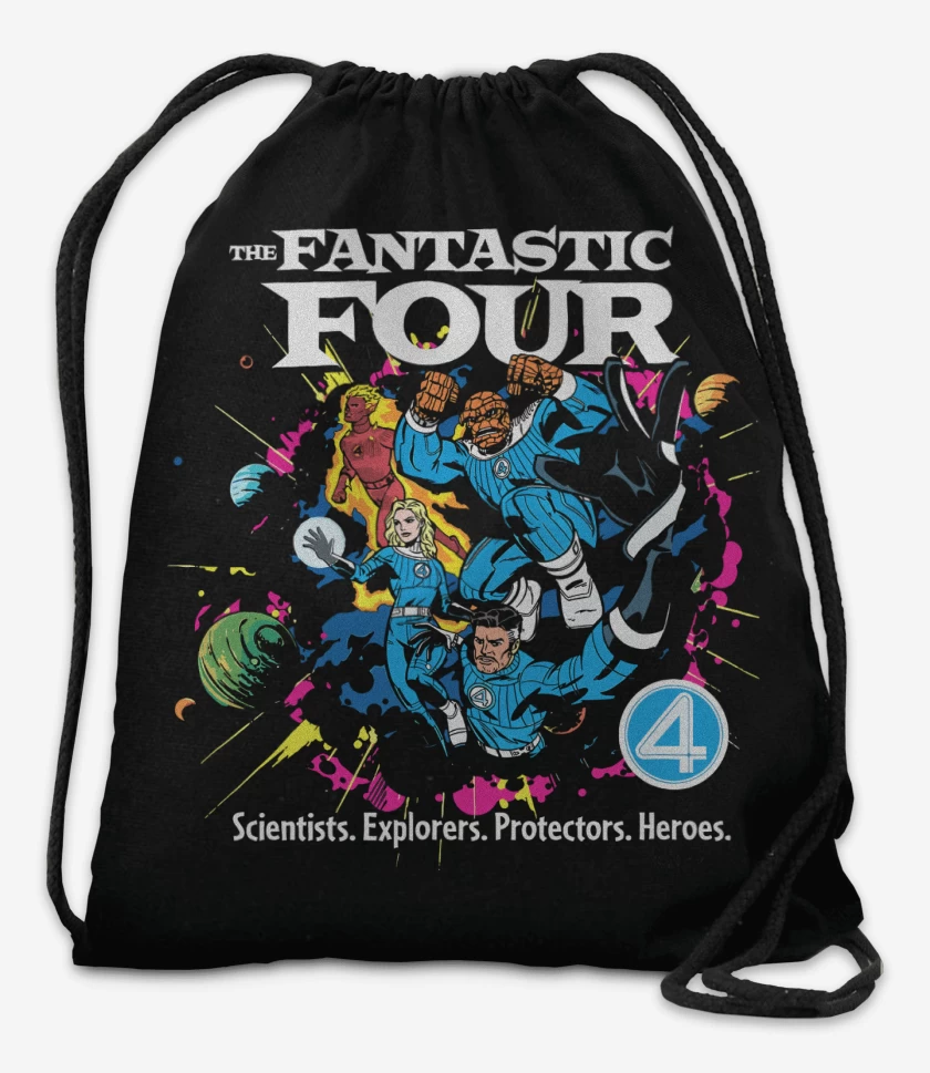 Mochila Negro de The Fantastic Four Comic