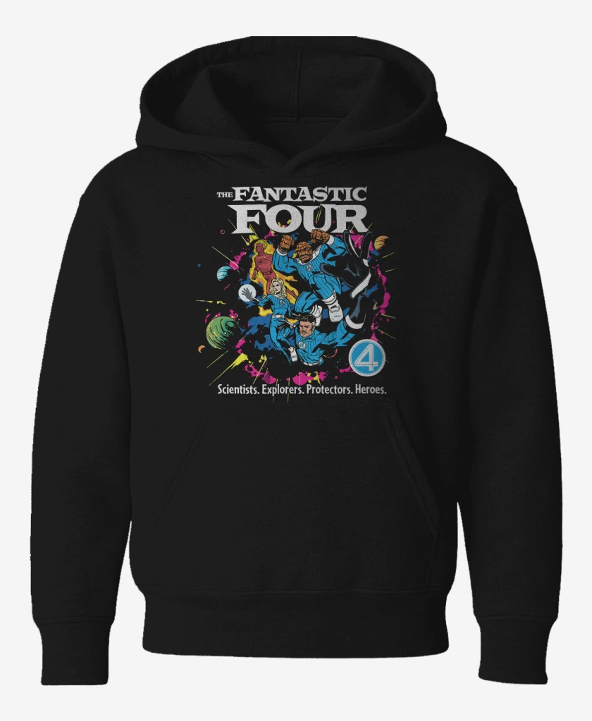 Poleron de niño Negro de The Fantastic Four Comic