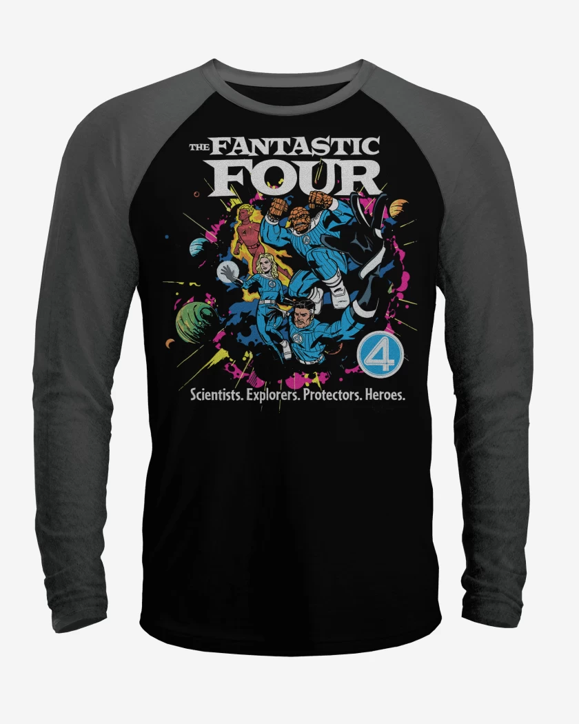 Polera Raglan The Fantastic Four Comic