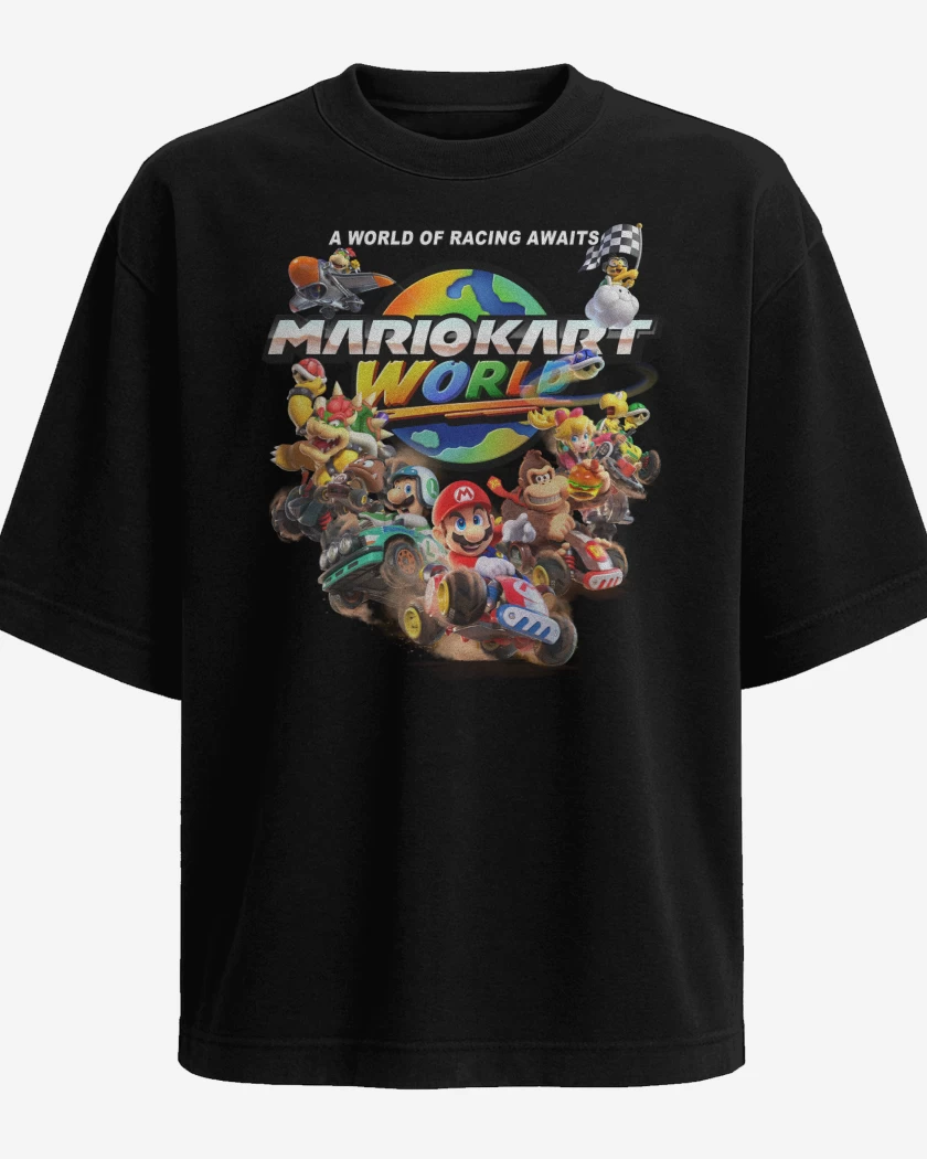 Polera Oversize Mario Kart World