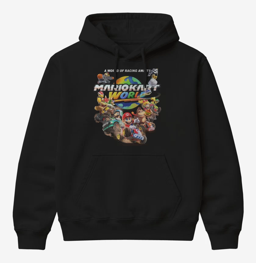 Poleron Canguro básico Mario Kart World