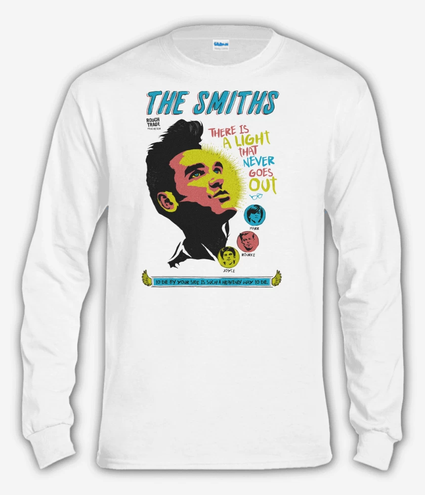 Polera manga larga Blanco de The Smiths Comic