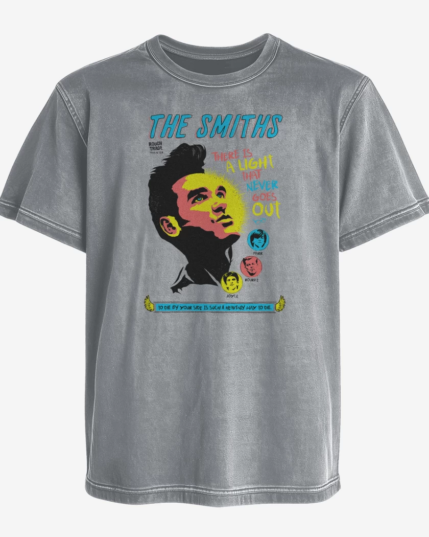 Polera desgastada Gris Melange de The Smiths Comic