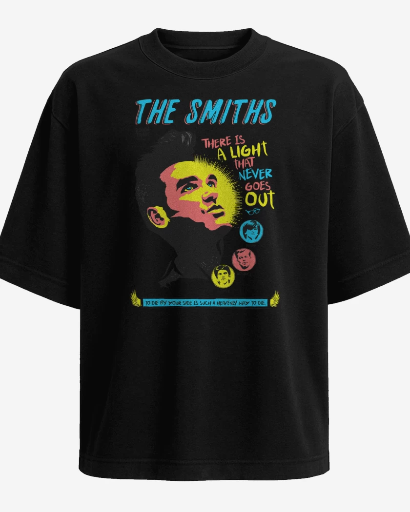 Polera Oversize Negro de The Smiths Comic
