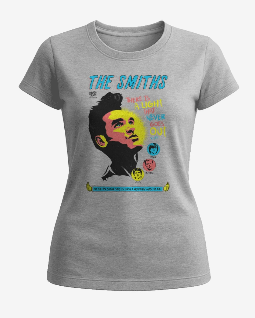 Polera de Mujer Gris Melange de The Smiths Comic