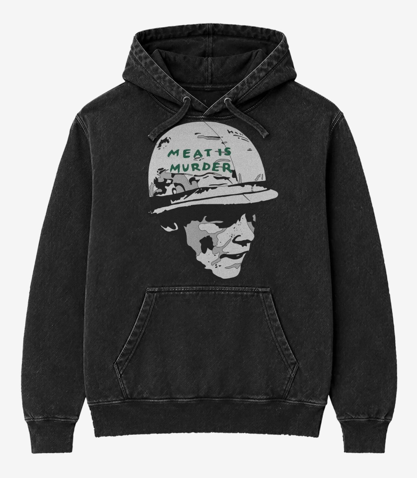 Poleron Canguro Acid Wash Negro de The Smiths Soldier