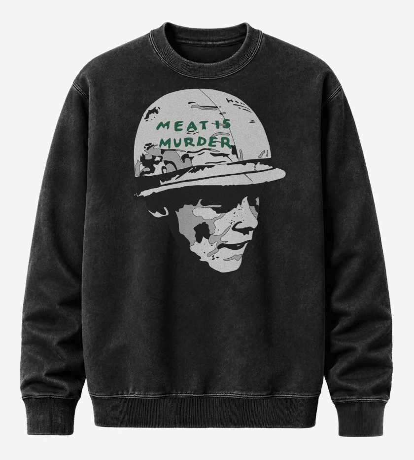 Poleron Polo Acid Wash Negro de The Smiths Soldier