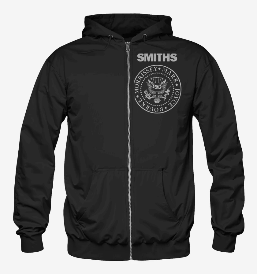 Poleron Canguro con cierre Negro de The Smits Ramones