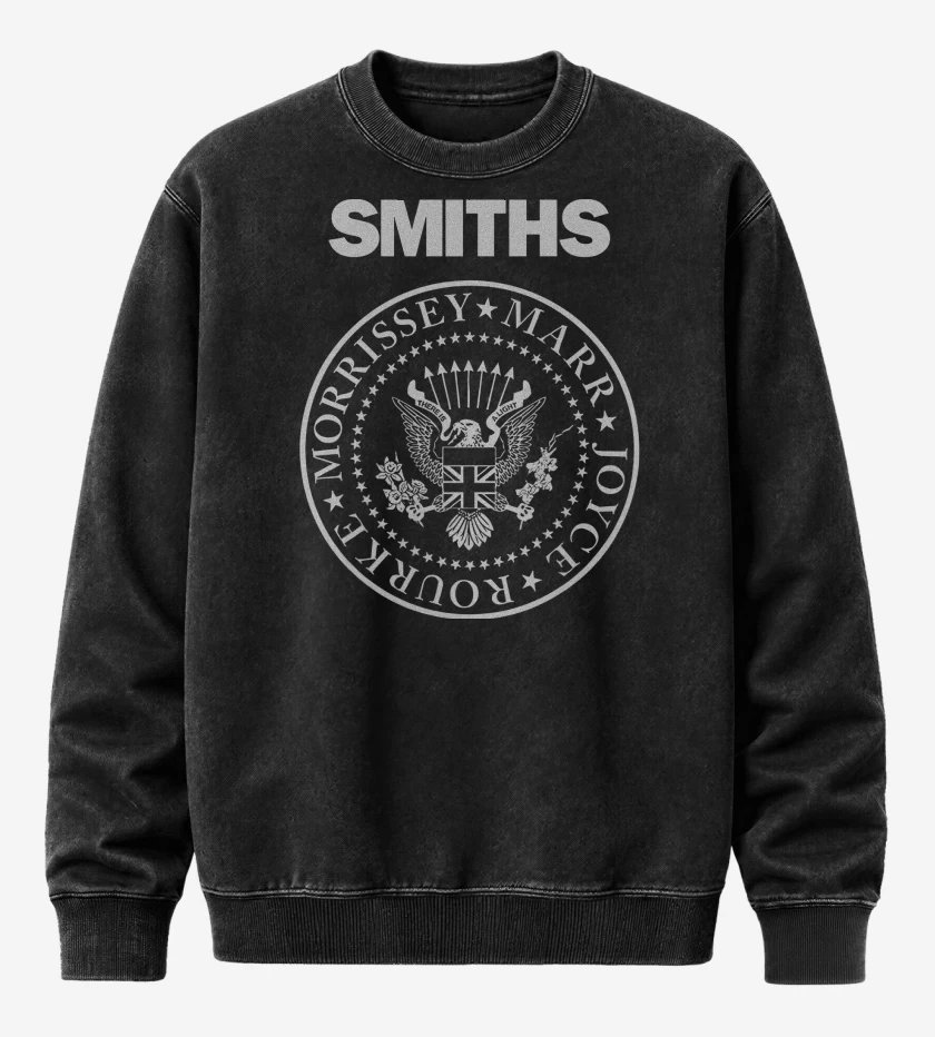 Poleron Polo Acid Wash Negro de The Smits Ramones