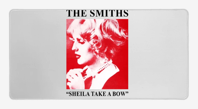 Mouse pad Gamer Blanco de The Smiths Sheila Take a Bow