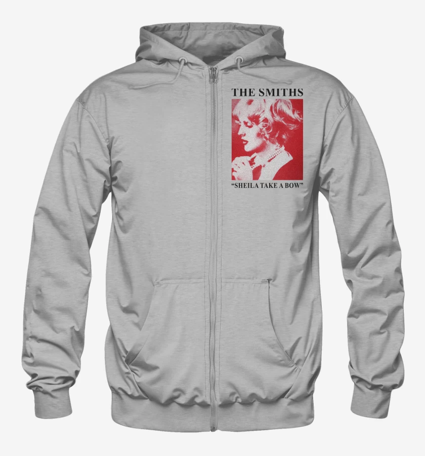 Poleron Canguro con cierre Gris Melange de The Smiths Sheila Take a Bow